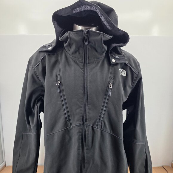 The North Face Mens XXL Jacket Black Hooded Ski Snowboard Softshell Gorpcore - Picture 1 of 14